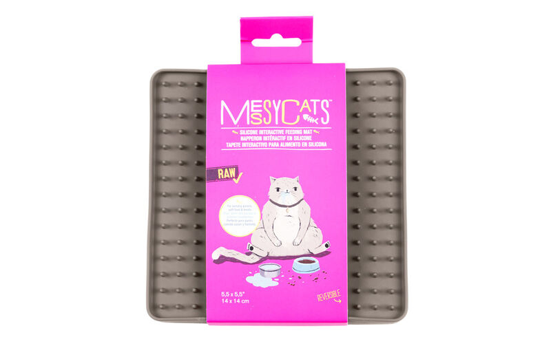 Messy Cats Silicone Litter Mat Grey