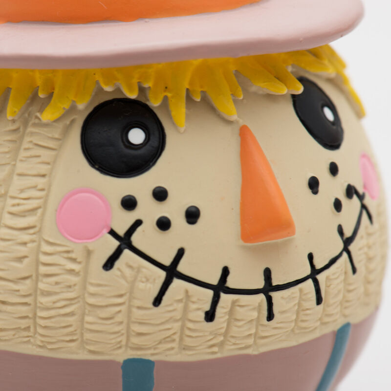 HuggleHounds Fall Ruff-Tex Ball Dog Toy, Tobias Scarecrow image number null