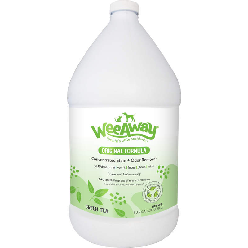 Wee Away Original Formula Dog & Cat Stain & Odor Remover, Green Tea, 1-gal image number null