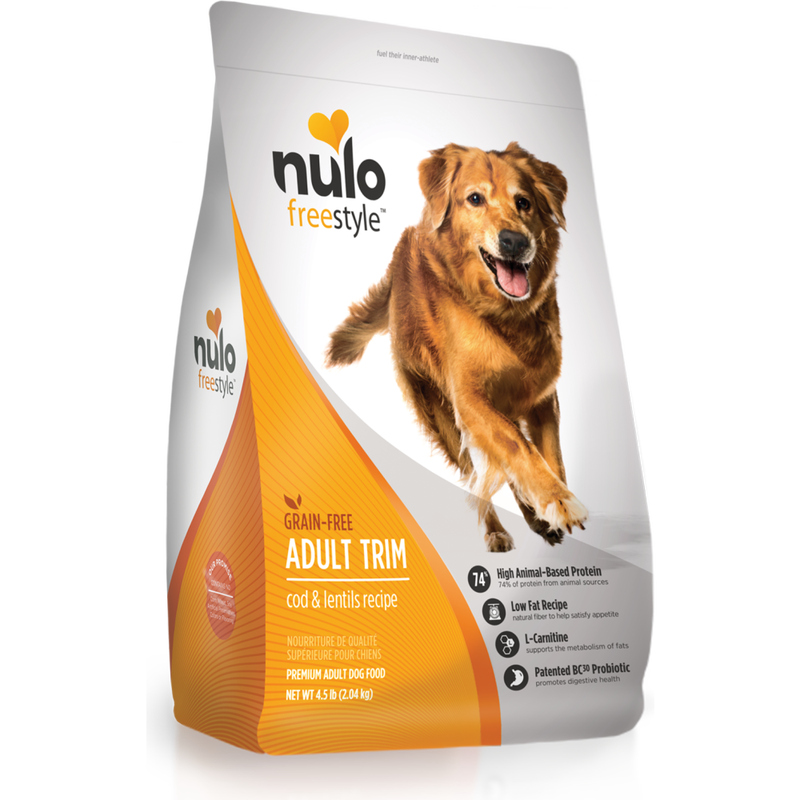 Nulo Freestyle Grain-Free Dry Dog Food, Adult Trim, Cod & Lentils image number null