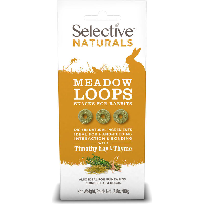 Selective Naturals Rabbit Treats, Meadow Loops, 2.8-oz image number null