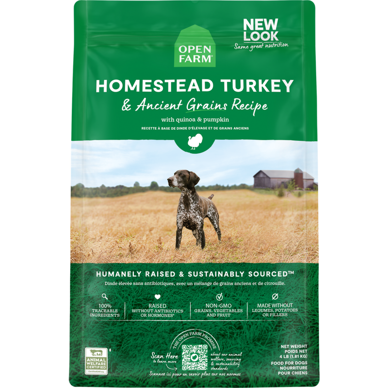 Open Farm Ancient Grains Dry Dog Food, Turkey image number null