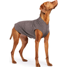Gold Paw Stretch Fleece Dog Coat, Charcoal