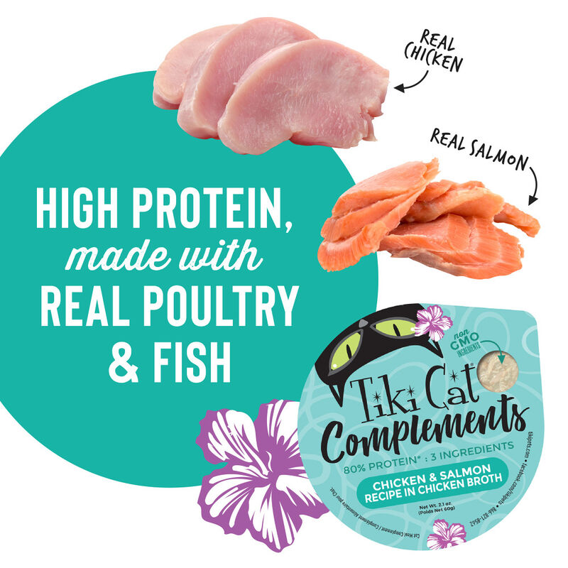 Tiki Cat Complements Cat Food Topper, Chicken & Salmon, 2.1-oz