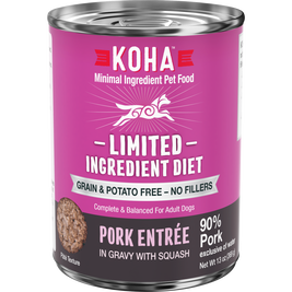 Koha Limited Ingredient Diet Canned Dog Food, Pork