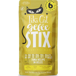 Tiki Cat Gelee Stix Lickable Cat Treats, Tuna, 0.5-oz, 6-pack