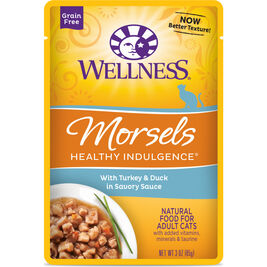 Wellness Healthy Indulgence Morsels Wet Cat Food, Turkey & Duck