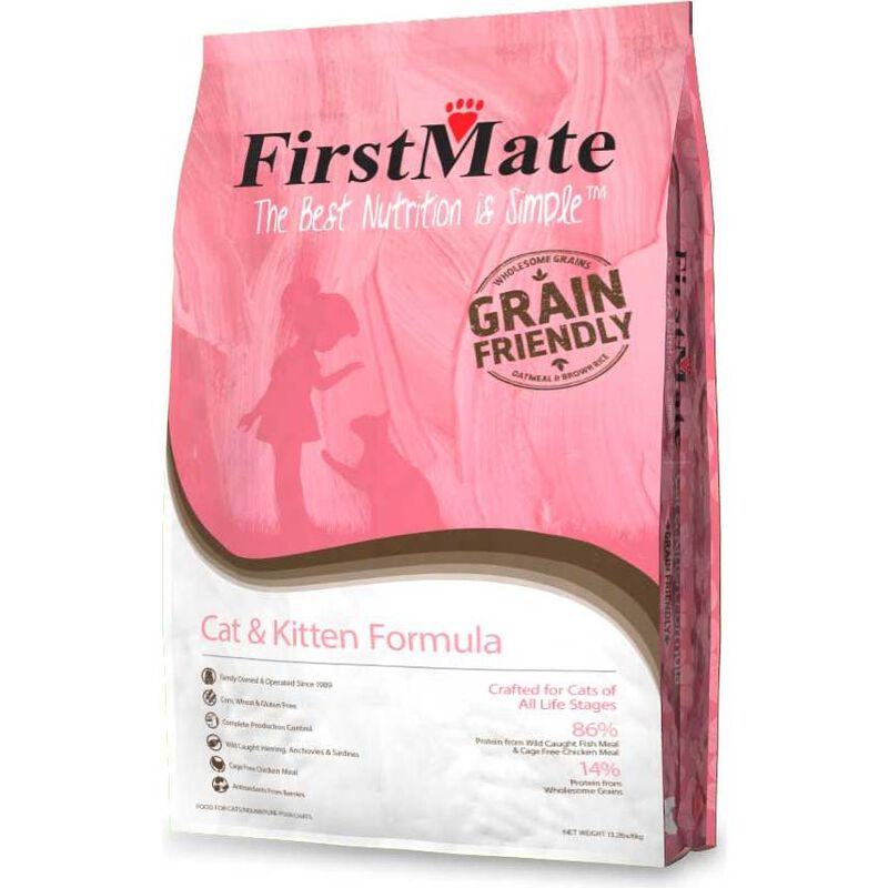 FirstMate Grain Friendly Dry Cat Food, Cat & Kitten image number null