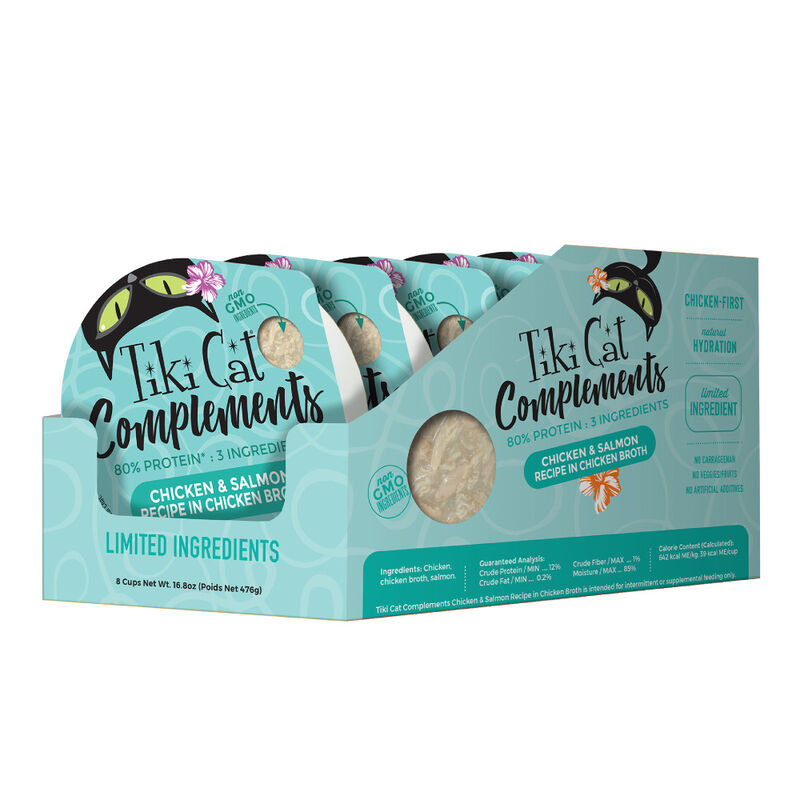 Tiki Cat Complements Cat Food Topper, Chicken & Salmon, 2.1-oz