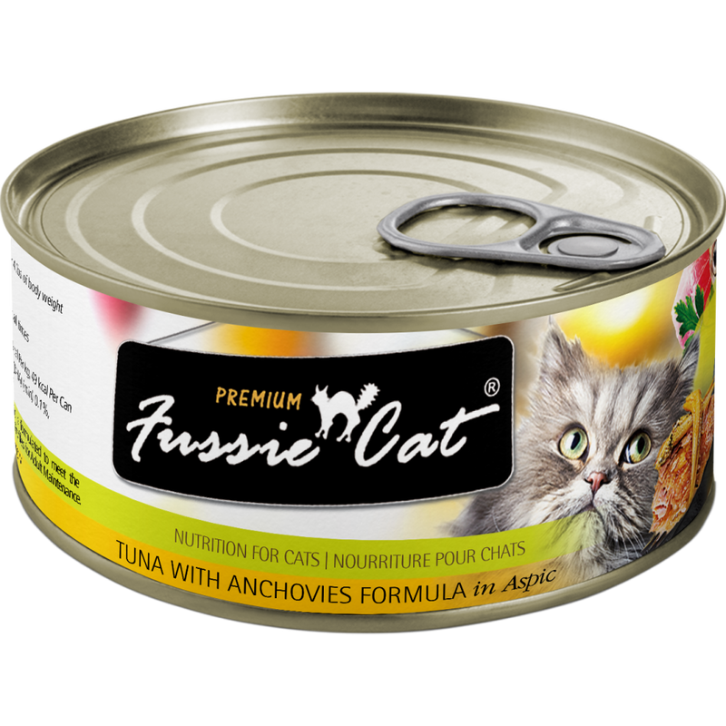 Fussie Cat Premium Canned Cat Food, Tuna & Anchovies image number null
