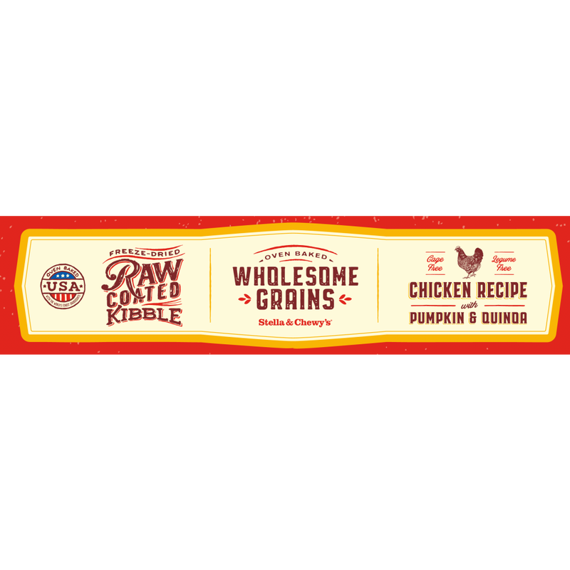 Stella & Chewy's Raw Coated Wholesome Grains Dry Dog Food, Chicken image number null