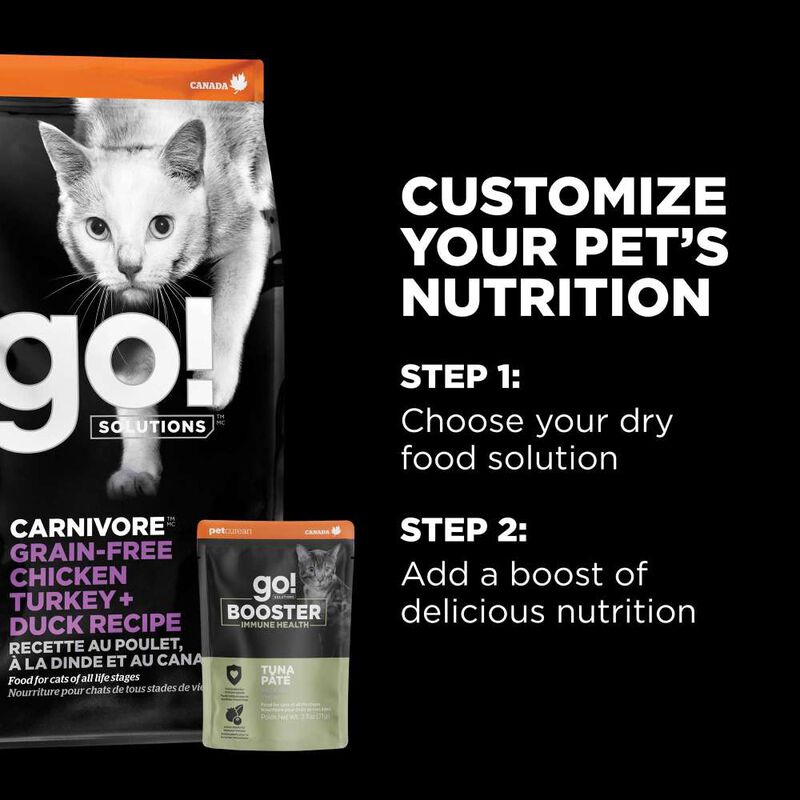 Go! Solutions Booster Wet Cat Food Topper, Immune Health, Tuna Pate, 2.5-oz image number null