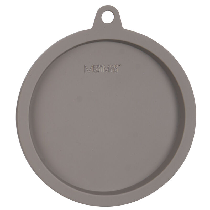 Messy Mutts Silicone Dog Bowl Lid, Grey image number null