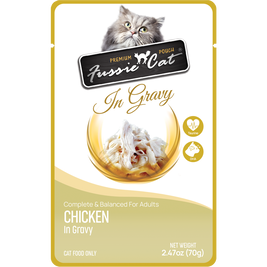 Fussie Cat Premium Wet Cat Food, Chicken in Gravy