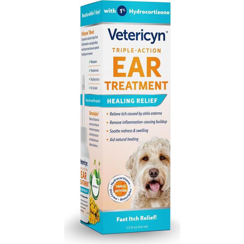 Vetericyn Triple-Action Ear Treatment for Pets, 1.5-oz image number null