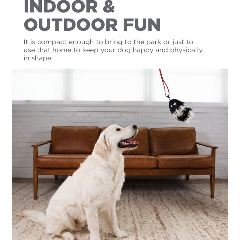 Outward Hound Tail Teaser Wand Lure Dog Toy image number null