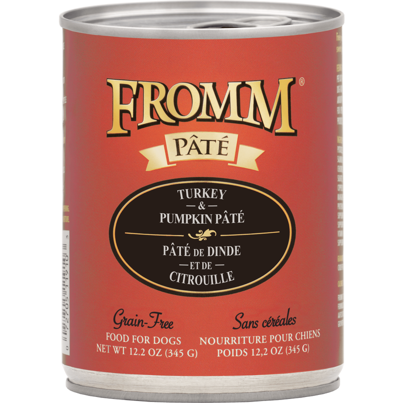 Fromm Pate Canned Dog Food, Turkey & Pumpkin, 12.2-oz image number null