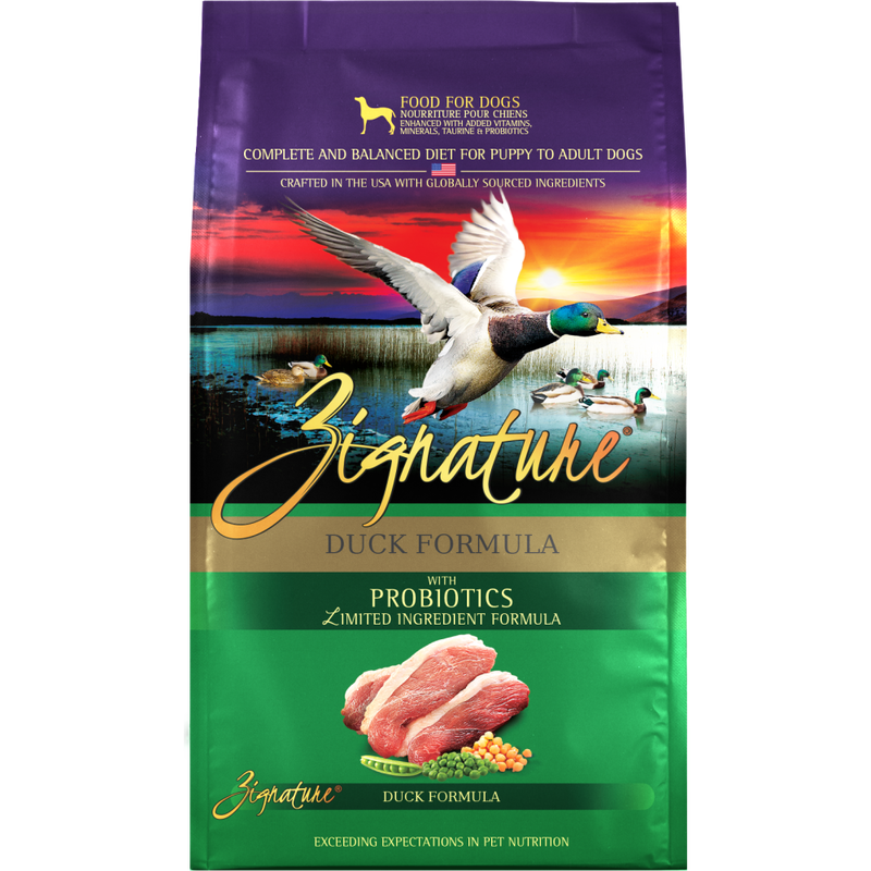 Mud Bay Buy Zignature Limited Ingredient Dry Dog Food Duck 4 lb for USD 17.99 MudBay