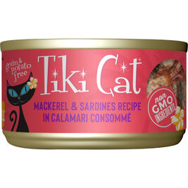 Tiki Cat Grill Canned Cat Food, Mackerel & Sardines