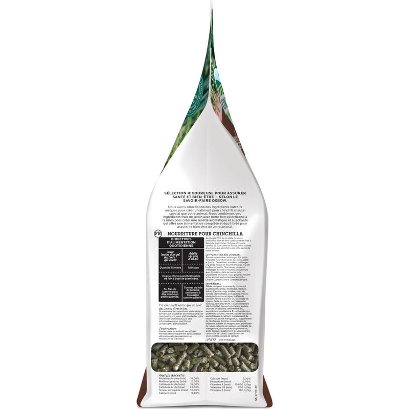 Oxbow Garden Select Chinchilla Food, 3-lb image number null