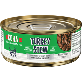 Koha Minimal Ingredient Stew Canned Cat Food, Turkey
