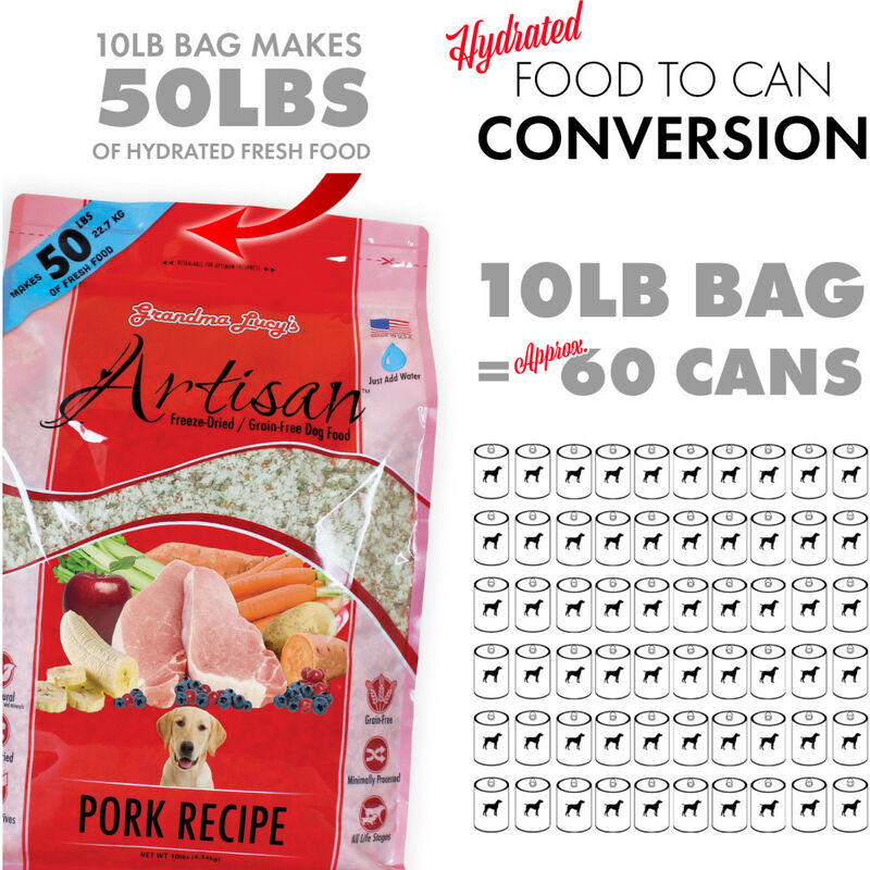 Grandma Lucy's Artisan Freeze-Dried Dog Food, Pork image number null