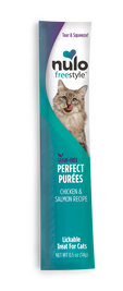 Nulo Freestyle Perfect Puree Wet Cat Food Treat, Chicken & Salmon, 0.5-oz