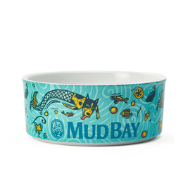 Mud Bay Round Dog Bowl, Salish Sea, 7-in, 5.5-cups
