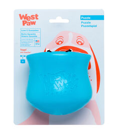 West Paw Zogoflex Toppl Dog Toy, Aqua Blue