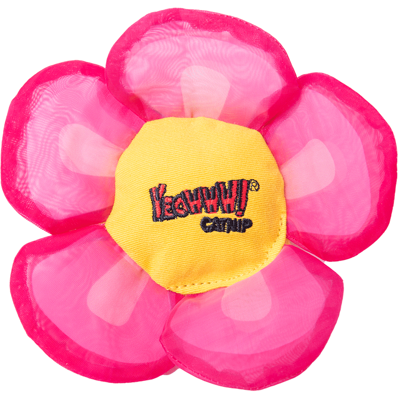 Ducky World Yeowww! Catnip Cat Toy, Daisy's Flower Tops, Pink image number null