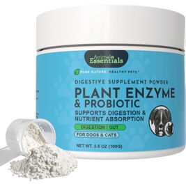 Animal Essentials Plant Enzyme & Probiotics Digestive Dog & Cat Supplement, 3.5-oz