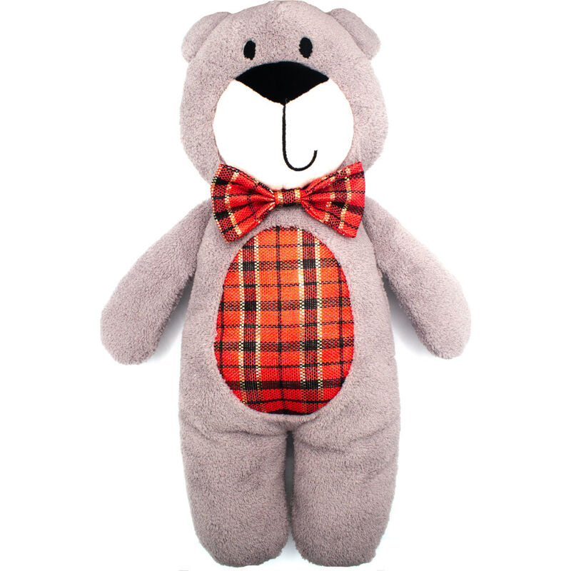 Great & Small Holiday Tartan Dog Toy, Bear, 45-cm image number null