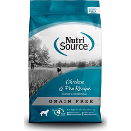NutriSource Grain Free Dry Dog Food, Chicken & Pea