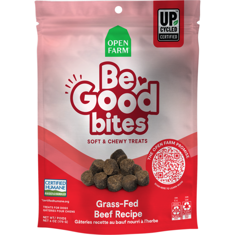 Open Farm Be Good Bites Dog Treats, Beef, 6-oz image number null