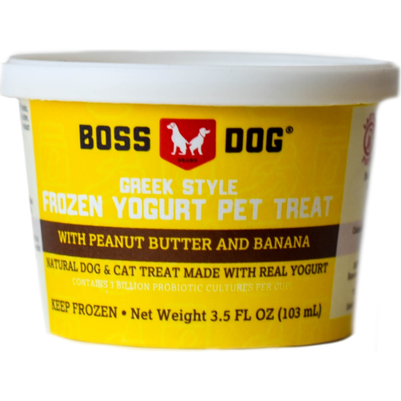 Frozen dog treats store yogurt peanut butter