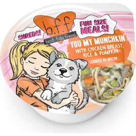 B.F.F. Best Fido Friend Fun Size Meals Wet Dog Food, You My Munchkin, Chicken Rice & Pumpkin