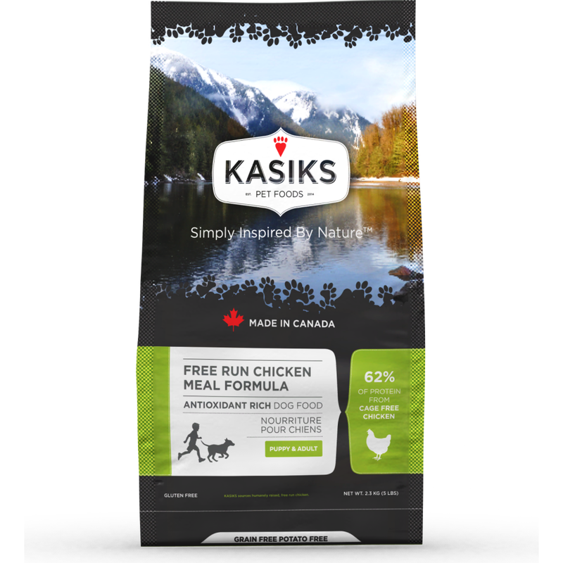 Kasiks Grain-Free Dry Dog Food, Chicken, 5-lb image number null