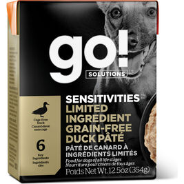 Go! Solutions Sensitivities Limited Ingredient Wet Dog Food, Duck Pate