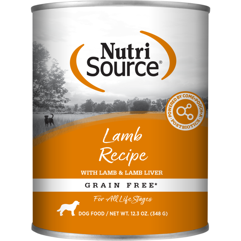 NutriSource Grain Free Canned Dog Food, Lamb image number null