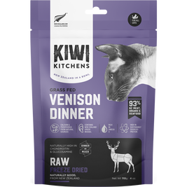 Kiwi Kitchens Freeze-Dried Cat Food, Venison