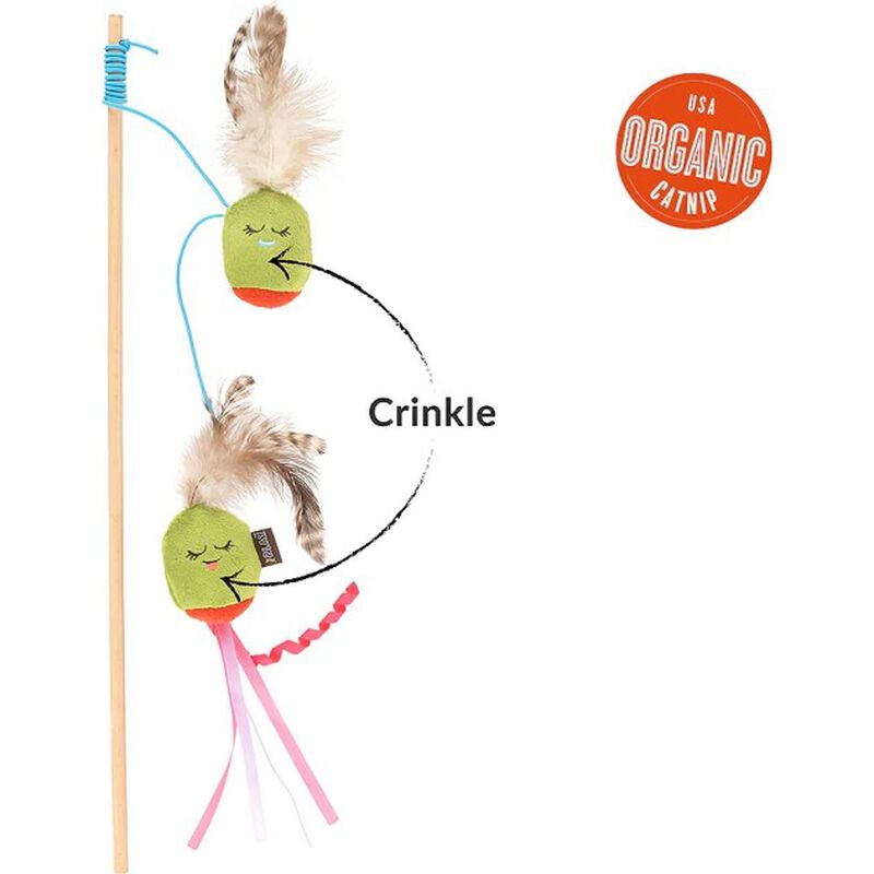 P.L.A.Y. Feline Frenzy Cat Toy, Purrfectly Pitted Wand image number null