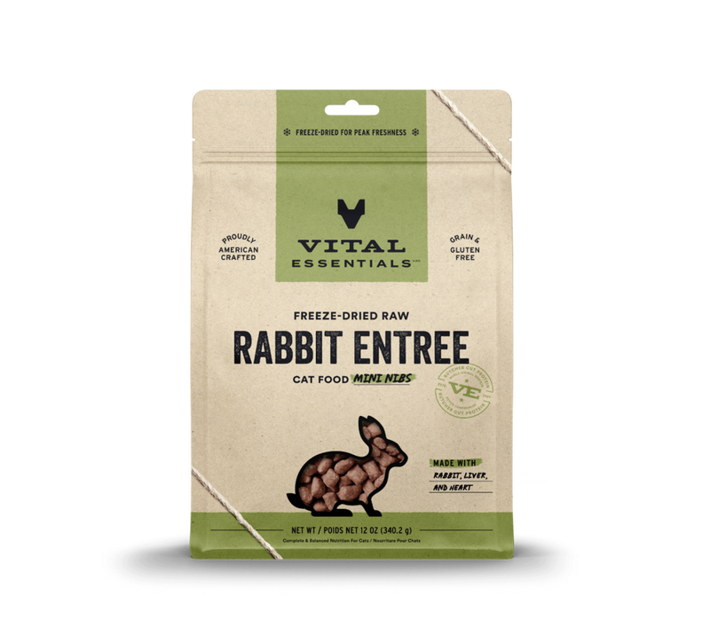 Vital Essentials Rabbit Bites and Minnows Freeze-Dried Cat Treats Product  Review Video Floppycats 