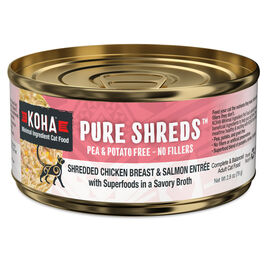 Koha Pure Shreds Canned Cat Food, Chicken & Salmon