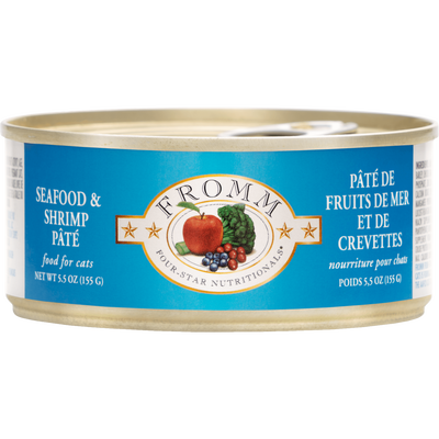 Fromm Four-Star Canned Cat Food, Seafood & Shrimp Pate