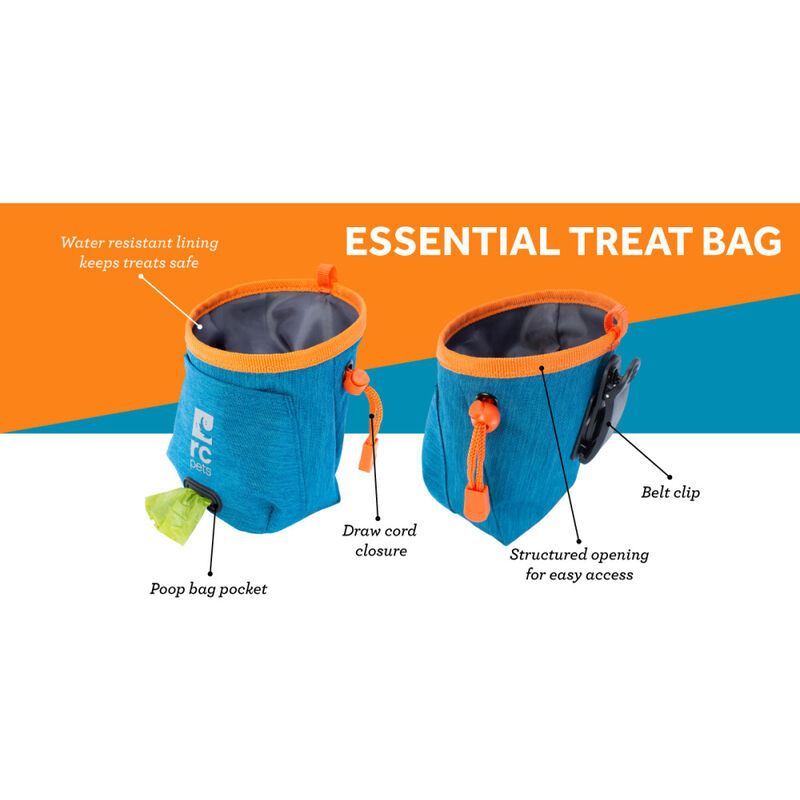 RC Pets Essential Dog Treat Bag, Heather Teal