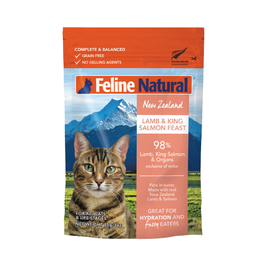 Feline Natural Wet Cat Food, Lamb & Salmon, 3-oz