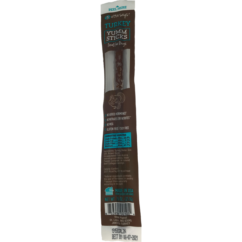 Etta Says! Yumm Stick Dog Treat, Turkey image number null