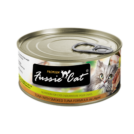Fussie Cat Premium Canned Cat Food, Tuna & Smoked Tuna