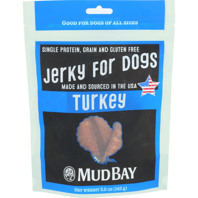 Mud Bay Jerky Dog Treats, Turkey, 5-oz image number null
