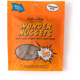 Polka Dog Wonder Nuggets Soft and Chewy Dog Training Treats, Peanut Butter, 10-oz